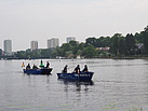 THW-Boote in Potsdam bei der Ausbildung auf dem Wasser